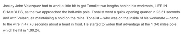 Note on Workout from DRF